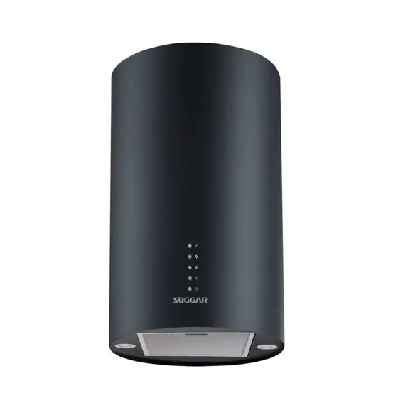 Coifa de Ilha Redonda Suggar Quartzo 35cm Preta