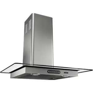 Coifa de Parede Vidro Reto Terim 80cm Inox com Duto Slim 220V