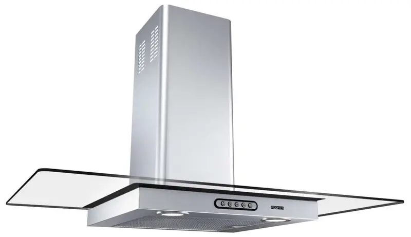 Coifa de Parede Vidro Reto Fogatti Slim 90cm Inox