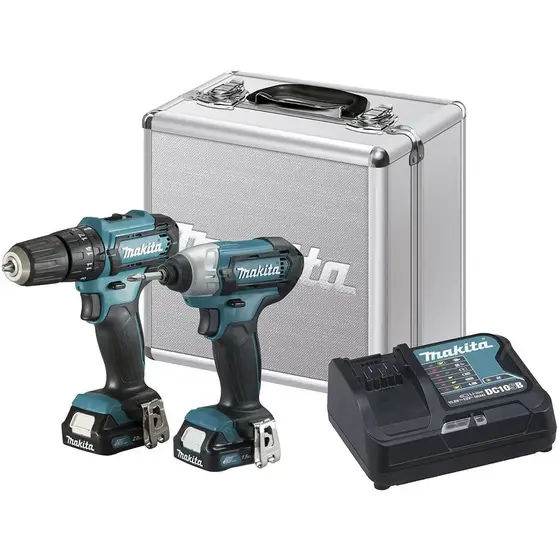 Kit Furadeira e Parafusadeira de Impacto Makita CXT 12V CLX228SAX
