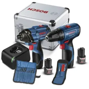 Kit Parafusadeira e Furadeira de Impacto Bosch 12V 06019G80E3