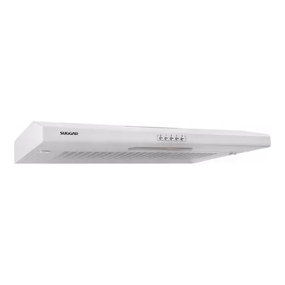 Depurador de Ar de Parede Suggar Slim 80cm Branco com Manta 127V DI801BR