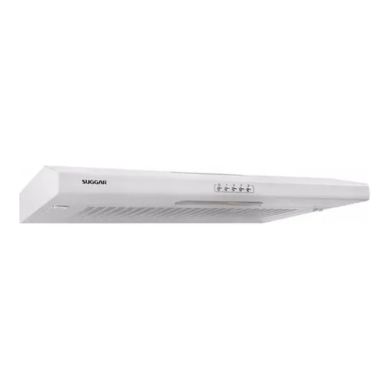 Depurador de Ar de Parede Suggar Slim 80cm Branco Manta 127V DI801BR