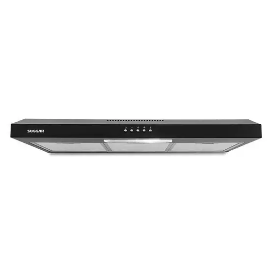 Depurador de Ar de Parede Suggar Slim 60cm Preto 3 Velocidades 220V DPS162PT