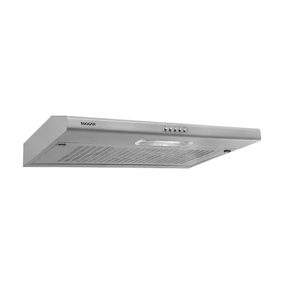 Depurador de Ar de Parede Suggar Slim 60cm Prata 105W 3 Velocidades 127V DI601PR