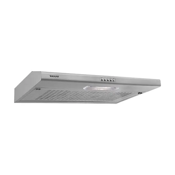 Depurador de Ar de Parede Suggar Slim 80cm 130W 3 Velocidades DI801PR/DI802PR