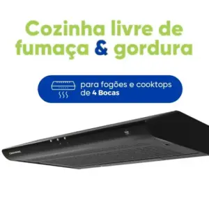 Depurador de Parede com Exaustor Colormaq 60cm Preto Bivolt Depurador de Parede com Exaustor Colormaq 60cm Preto Bivolt