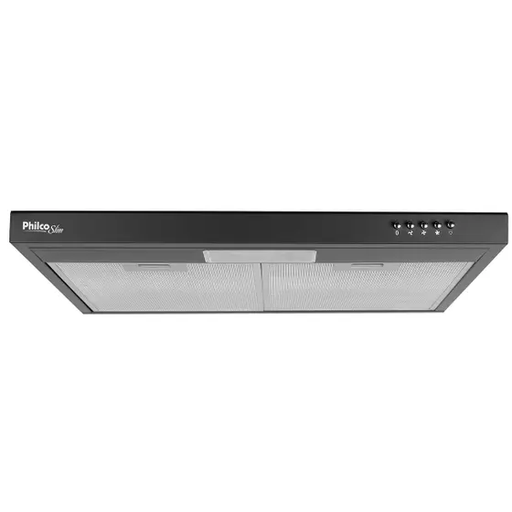 Depurador de Ar de Parede com Exaustor Philco Slim 60cm Preto 3 Velocidades PDR60P
