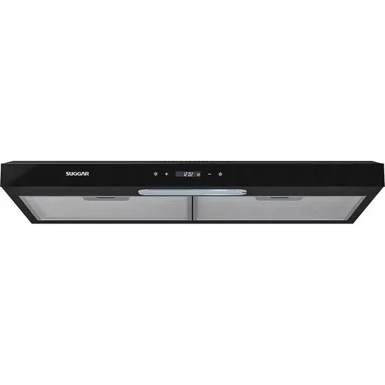 Depurador de Ar de Parede com Exaustor Suggar Slim Touch 60cm Preto 220V DTH62PT