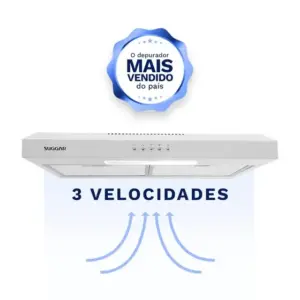 Depurador de Ar de Parede com Exaustor Suggar Slim 60cm Branco 220V DPS162BR Depurador de Ar de Parede com Exaustor Suggar Slim 60cm Branco 220V DPS162BR