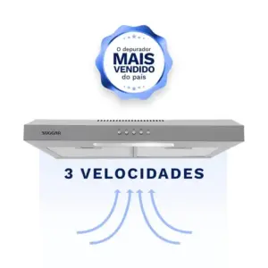 Depurador de Ar de Parede com Exaustor Suggar Slim 60cm Inox 220V DPS162IX Depurador de Ar de Parede com Exaustor Suggar Slim 60cm Inox 220V DPS162IX