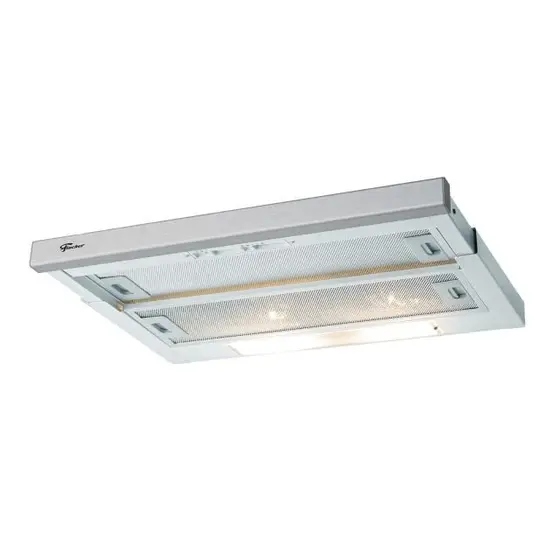 Depurador de Embutir com Exaustor Fischer Slim 60cm Frontal Inox 220V