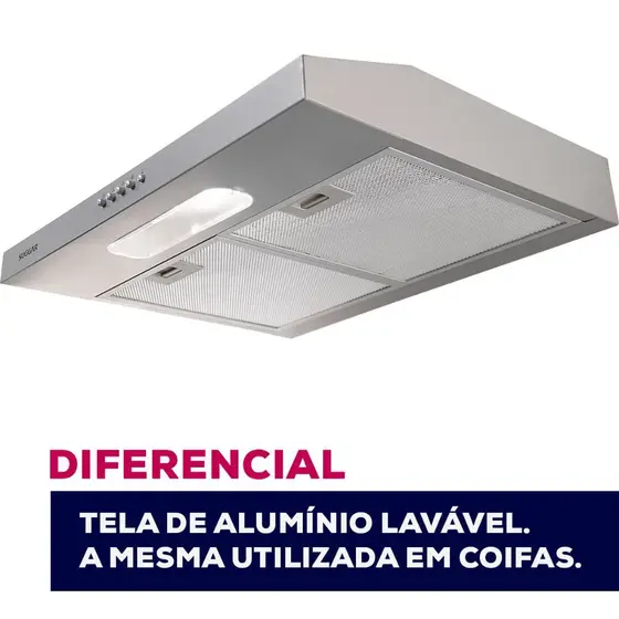 Depurador de Ar de Parede Suggar Slim 60cm Prata 3 Velocidades DPS161PR / DPS162PR