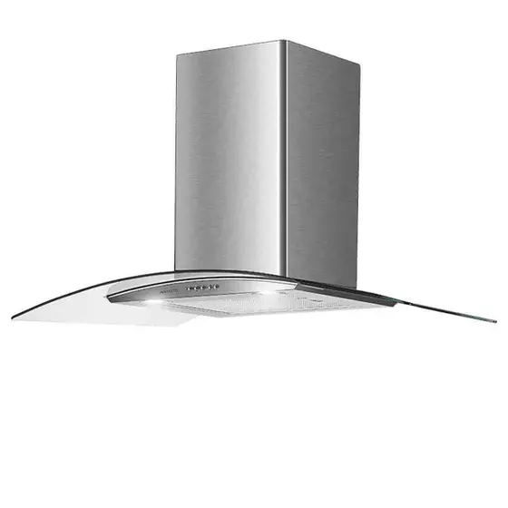 Coifa de Parede Vidro Curvo Agratto 90cm Inox 110V
