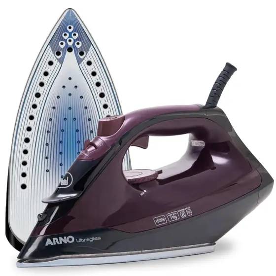 Ferro a Vapor Arno Ultragliss com Base Durilium Airglide FMV