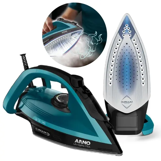 Ferro a Vapor Arno Ultragliss Plus com Base Durilium Airglide 127V FMY