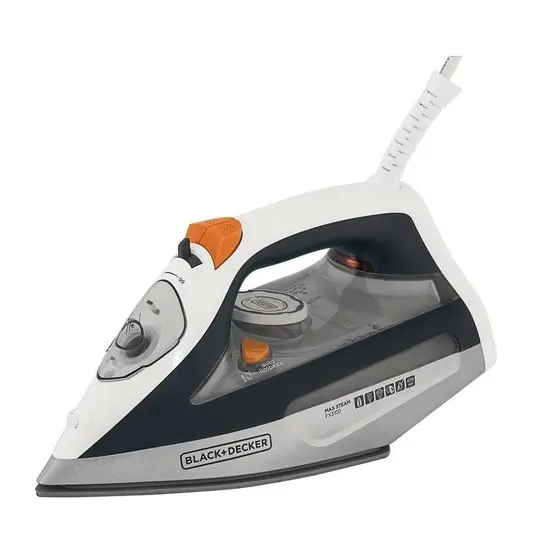 Ferro a Vapor Black & Decker Max Steam Branco e Cinza 220V FX3100