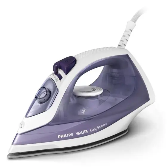 Ferro a Vapor Philips Walita EasySpeed com Vapor Vertical Branco e Roxo GC1752