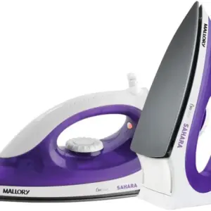 Ferro de Passar a Seco Mallory Sahara Roxo e Branco