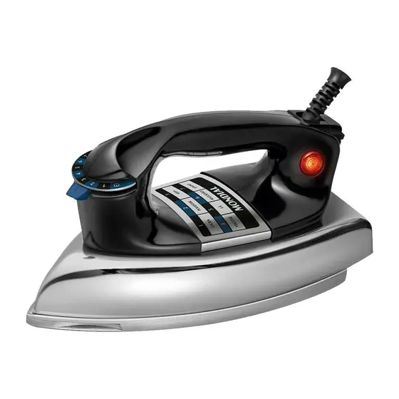 Ferro de Passar a Seco Mondial Preto e Cromado 1250W FS-01-BI