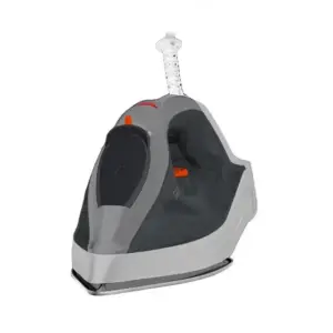 Ferro de Passar a Seco e a Vapor Mallory Júpiter Maxx com Base Antiaderente Cinza, Laranja e Branco