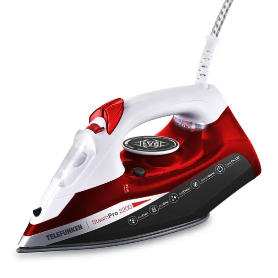 Ferro de Passar a Vapor Telefunken Steam Pro 2200 com Base de Cerâmica