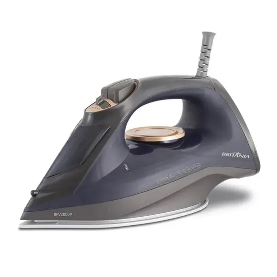 Ferro de Passar a Vapor Britânia com Base de Cerâmica 127V BFV2000P