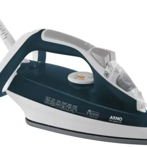Ferro de Passar a Vapor e a Seco Arno Ultragliss Branco e Azul FU64