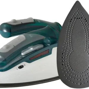 Ferro de Passar a Vapor e a Seco de Viagem Black & Decker Verde e Branco com Cabo Dobrável 777