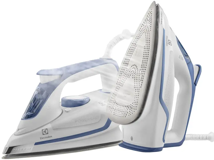 Ferro de Passar a Vapor e a Seco Electrolux Precision Line Branco e Azul SIN10