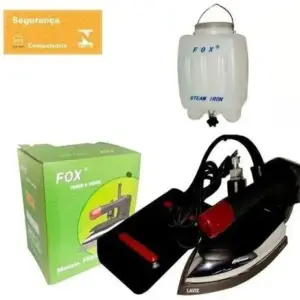 Ferro de Passar a Vapor Industrial Fox com Reservatório de Água 110V