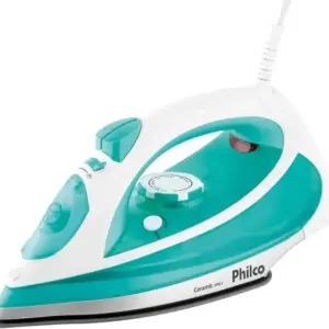 Ferro de Passar a Vapor Philco Ceramic Branco e Verde 110V PFEC1