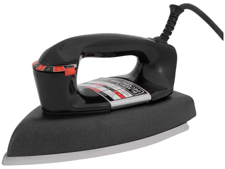 Ferro de Passar Roupa a Seco Black & Decker VFA Eco Preto e Grafite