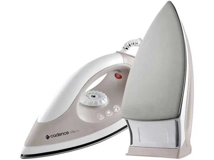 Ferro de Passar Roupa a Seco Cadence Petit 100 Bege e Branco IRO101
