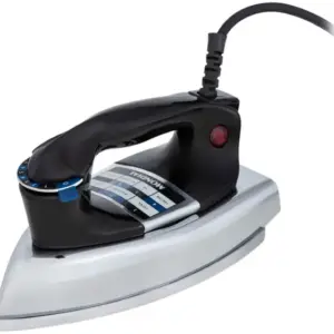 Ferro de Passar Roupa a Seco Portátil Mondial Preto e Prata FS-01-BI