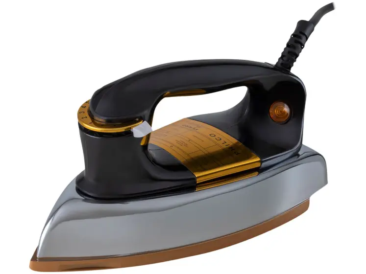 Ferro de Passar Roupa a Seco Philco Retrô PFE01P Preto