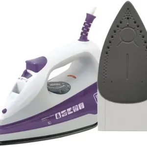 Ferro de Passar Roupa a Vapor e a Seco Black & Decker Essential Steam Branco e Roxo FX1000