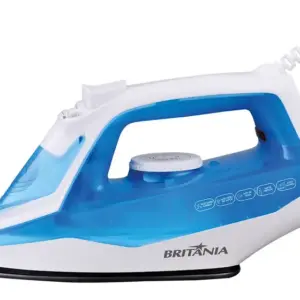 Ferro de Passar Roupa a Vapor e a Seco Britânia Branco e Azul BFV202AZ
