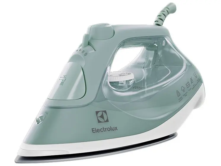 Ferro de Passar Roupa a Vapor e a Seco Electrolux Experience Care Verde Claro ESI51