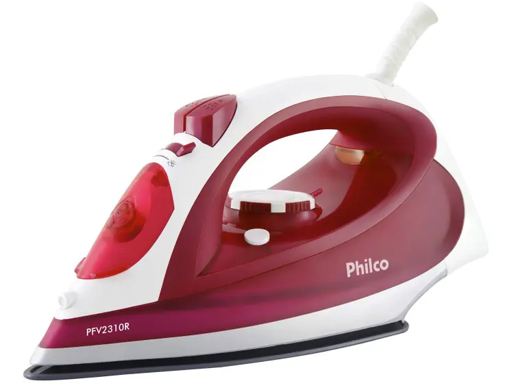 Ferro de Passar Roupa a Vapor e a Seco Philco Rosa PFV2310R