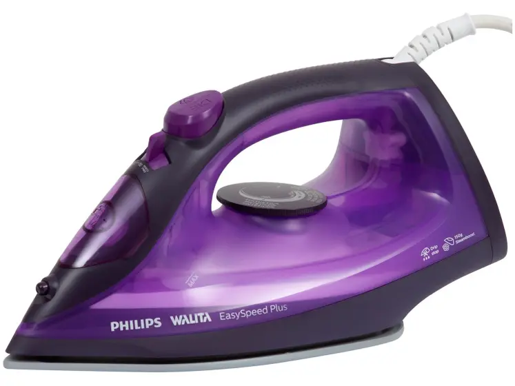 Ferro de Passar Roupa a Vapor e a Seco Philips Walita EasySpeed Plus Roxo RI2147/32