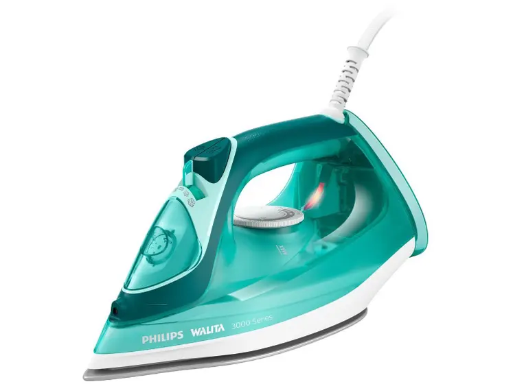 Ferro de Passar Roupa a Vapor Philips Série 3000 Plus Verde DST3030