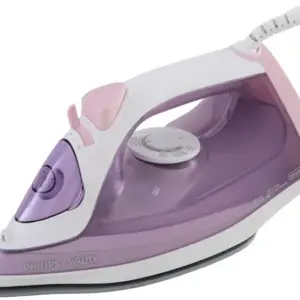 Ferro de Passar Roupa a Vapor Philips Série 3000 Branco e Rosa DST3010