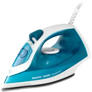 Ferro de Passar Roupa a Vapor Philips Easy Speed Azul e Branco RI1747