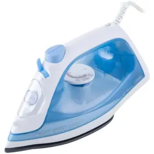 Ferro de Passar Roupa a Vapor Philips Walita Série 1000 Branco e Azul DST1050/20