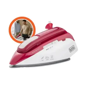 Ferro de Passar Roupa para Viagem Black & Decker Vermelho Bivolt FXVG1
