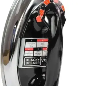 Ferro de Passar Roupas a Seco Black & Decker VFA Preto e Prateado 127V