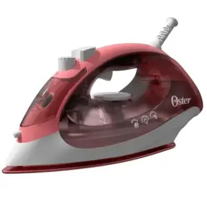 Ferro de Passar a Vapor Oster Aeroceramic Branco e Rosa 220V GCSTBS5053