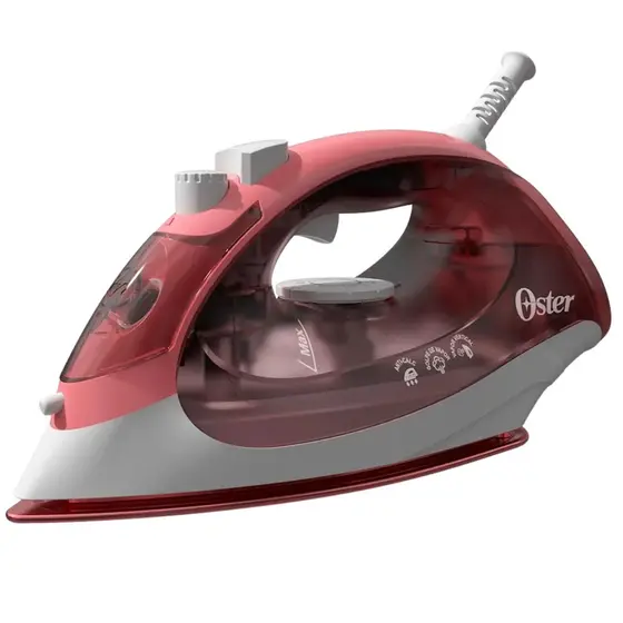 Ferro de Passar a Vapor Oster Aeroceramic Branco e Rosa 220V GCSTBS5053
