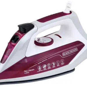 Ferro de Passar a Vapor e a Seco Black & Decker Branco e Roxo AJ3032